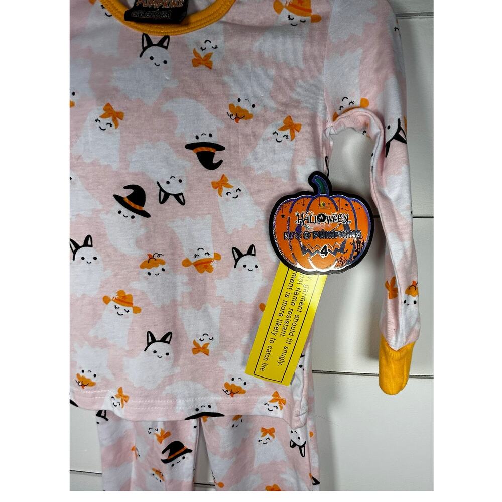 NWT-PJ's & Pumpkins 2 Piece Girls Long Sleeve Halloween Pajamas-4T - Picture 6 of 8